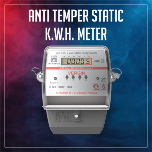 ANTI-TEMPER STATIC K.W.H. METER